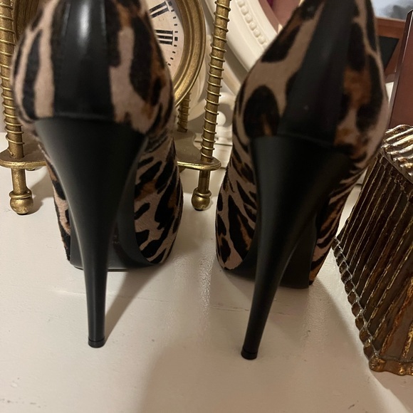 Giuseppe Zanotti peep toe animal print pumps - Picture 3 of 5